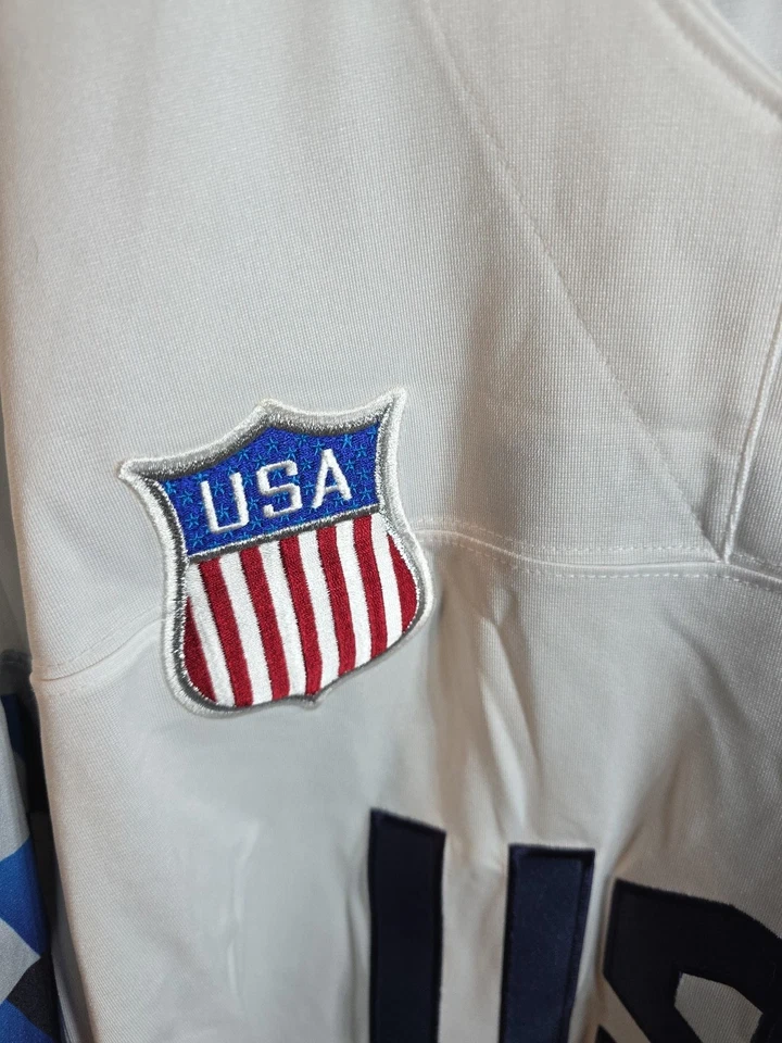 2018 NIKE TEAM USA UNITED STATES HOCKEY JERSEY OLYMPICS NHL WHITE SIZE XXL 2XL - Image 2 of 4