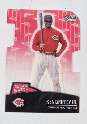 Ken Griffey Jr. Stadium Club Chrome Clear Shots Refractor Die Cut #CS9 , Reds