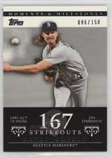2007 Moments & Milestones Randy Johnson (1995 AL Cy Young 294 Strikeouts) 0y5b