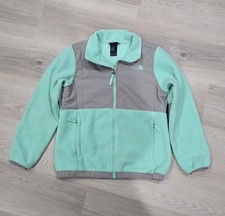 The North Face Seafoam Denali Fleece Full Zip Jacket Youth Girls Size L 14-16 