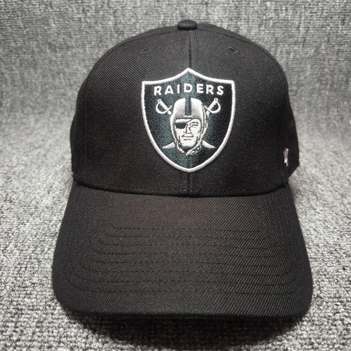 '47 Brand Raiders NFL Black Strapback Hat Cap