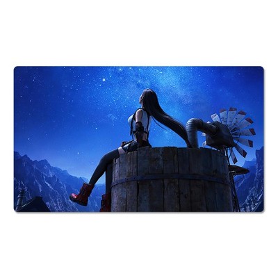 Final Fantasy Playmat Tifa Lockhart TCG CCG Pad FF Card Game Mat Mousepad