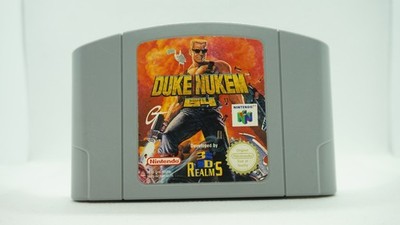 Duke Nukem Nintendo 64 N64 Cartridge PAL EUR NUS-006 1997 3D Realms Unique Teste