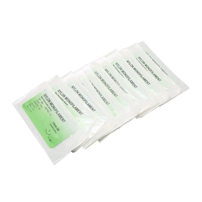 12pcs Suture Practice Thread Individual Package Nylon Suturing Thread Set (4/0)(