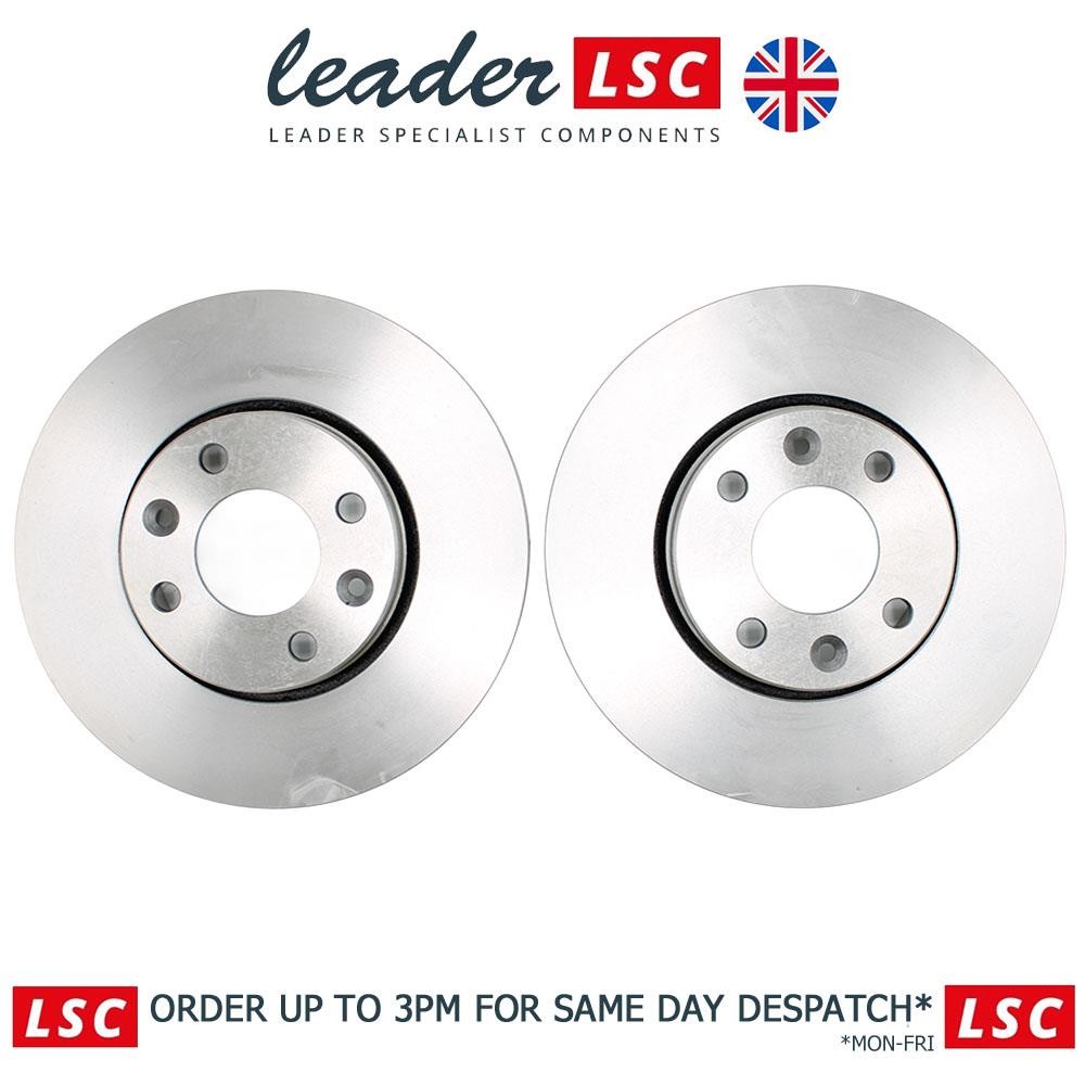 701207795 2x Front Brake Discs Renault Clio Megane Sandero Thalia Twingo NEW