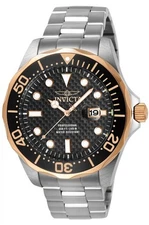 Invicta Pro Diver Black Dial Stainless Steel Men's Watch 12567