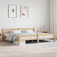Massivholzbett Kiefer 200X200 Cm Bettgestell Naturholz Doppelbett