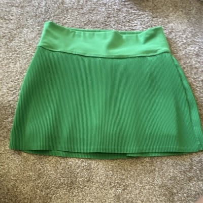 All in Motion Women's Green Athletic Skort S Pull-On Elastic Waist Short