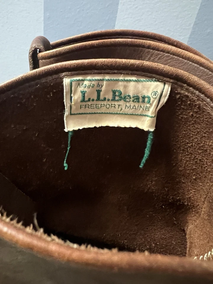 LL Bean Tumbona Hombre Talla 7, Mujer’s 8 Pato Botas Impermeables De Colección Caza Foto 2 de 4