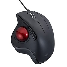 Nakabayashi Digio2 Trackball Mouse Adjustable Angle Wired 5-Button Optical Black
