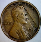 1918 ERROR LAMINATION Lincoln Wheat Cent Coin NICE F + Defective Planchet  NR