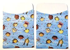 Children Library Card Pocket  Adhesive Backed 3.5" x 5" Art Junk Journal