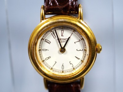 Vintage Seiko Women Fashion Gold Tone Quartz Analog-19mm - 6 1/4'' Band