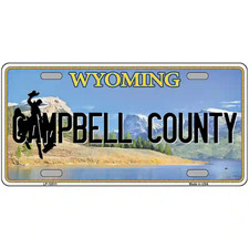 Campbell County Wyoming Metal Sign
