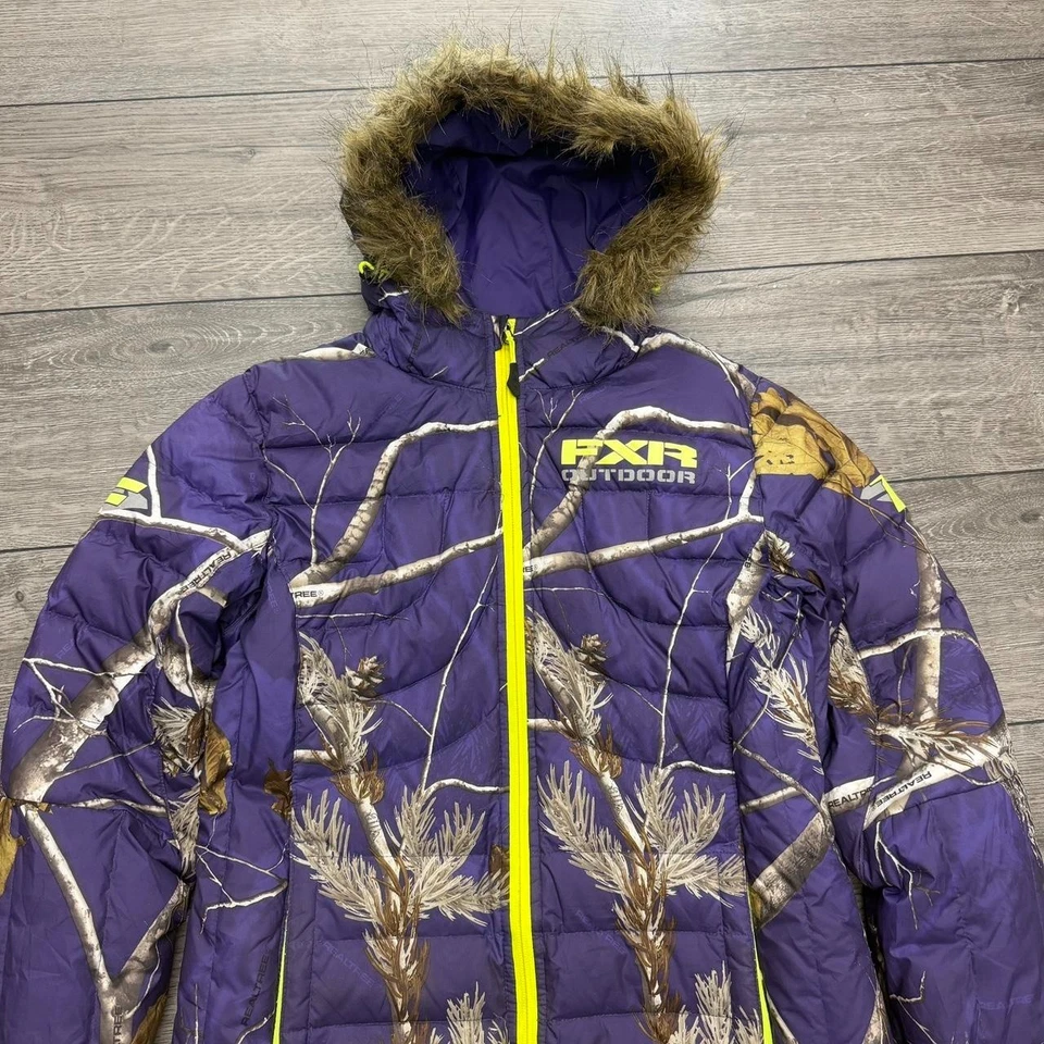 Women’s Realtree Puffer Parka Jacket UK 8 - Image 3 of 4