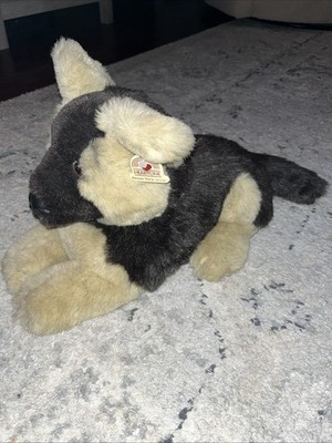 Heartline 1987 Graphics Int'l Made in Korea German Shepherd Plush Stuffed Animal