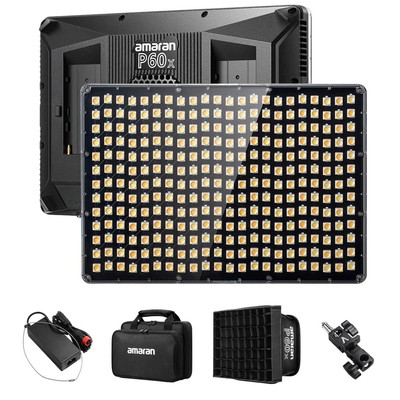 Amaran P60x 60W Output Bi-Color Lensed LED Panel Video Light 5070+ lux, CRI 9...