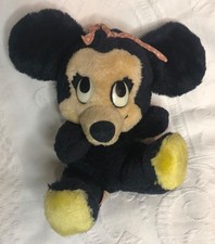 Vintage bean stuffed 7.5 tall MINNIE MOUSE Walt Disney Prod KOREA