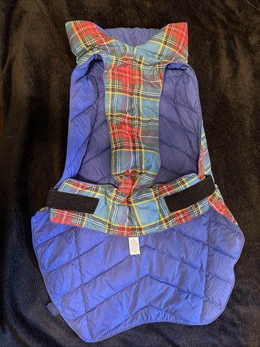 Dog Lands End Pet PLAID Puffer Puffy Vest Coat Nylon/Polyester XL Huge Insulated - Picture 2 of 12
