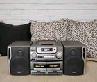Vintage 1990’s Aiwa CA-DW420U CD With Remote Component Double Cassette Tested
