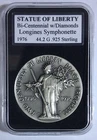 US Bicentennial w/Diamonds - Sterling Silver Medal/Round - Longines Symphonette