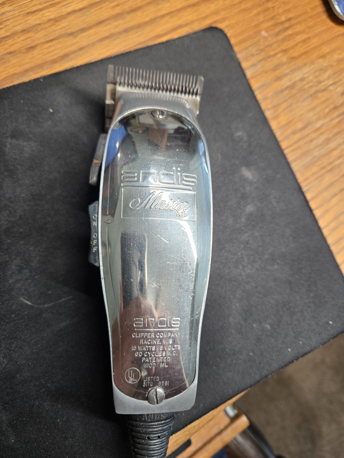 Andis Fade Master Adjustable Blade Clipper Model ML - Silver