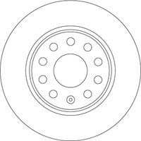 2X Bremsscheibe TRW DF6952 FüR VW Seat A11 ROC Audi Q2 Skoda GAB D11 TSI TDI SCR