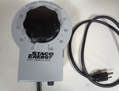 Staco Energy 3PN1010B Variable Autotransformer tests in great working condition.