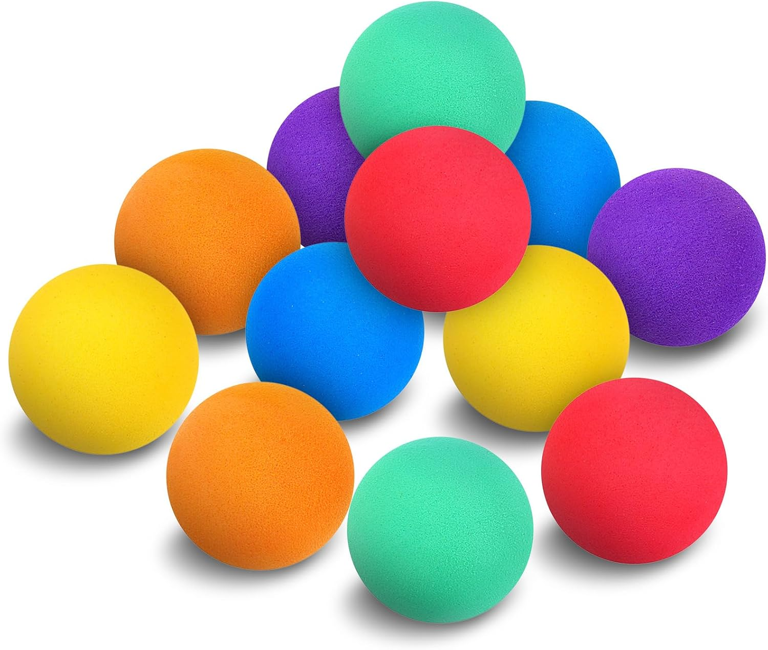 24Pcs Soft Foam Balls, 1.5 Inch Mini Hard EVA Sponge Balls for Kids Birthday Par