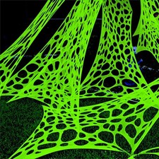 700 sqft Giant Durable Spider Web for Halloween Decoration Outdoors, Glow in