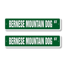 BERNESE MOUNTAIN DOG Street Sign 2 Pack collectible veterinarian groomer