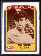 1990 Swell Baseball Greats Rick Ferrell Baltimore Orioles #86