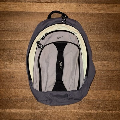 Vintage Nike Y2K Center Swoosh Backpack Grey and Black Gorpcore | eBay