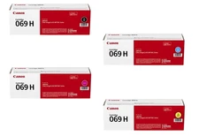 Canon 069H Toner Set (Black, Cyan, Magenta, Yellow) – High Yield Genuine OEM