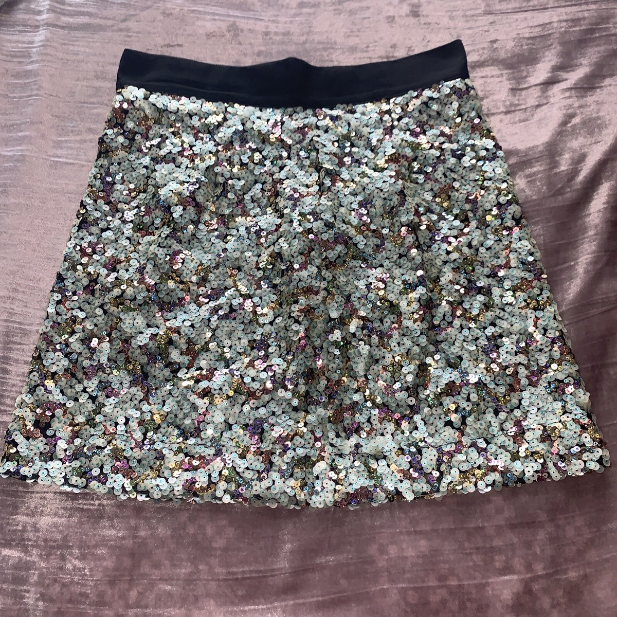 Dixie Sequin Mini Skirt Multi-Color Size 40