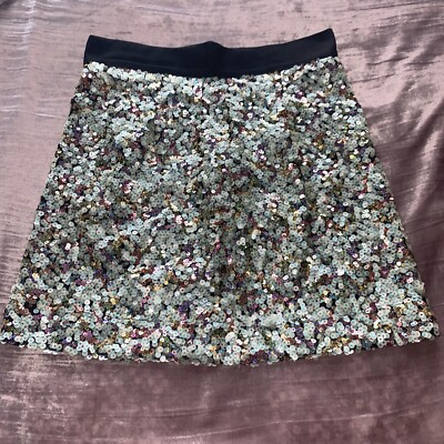 Dixie Sequin Mini Skirt Multi-Color Size 40