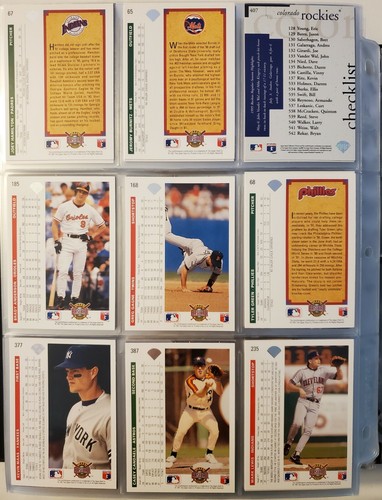 1 Upper Deck Topps DonRuss 3 hole plastic sheet 2 – 9 cards per MLB NBA CHOOSE - Picture 14 of 22