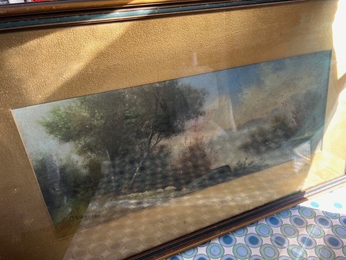 Antiguo William Henry Chandler PASTEL de colección pintura de paisaje Maxfield parroquia - Imagen 7 de 10
