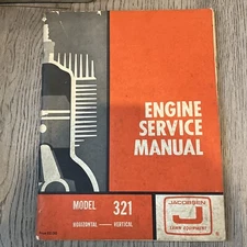 Jacobsen Lawn: Engine Service Manual Model 321 Horizontal-Vertical SC