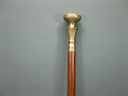 Antique Style Solid Designer Head Handle For Wooden Walking Stick Canes Gifts - Picture 5 of 8