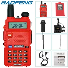 Baofeng UV-5R Walkie Talkie V/UHF Dual Band Two Way Ham Radios With Flashlight
