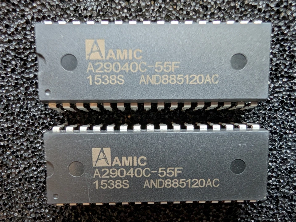 2 Stück AMIC A29040C-55F / FLASH PROM 4 Mbit (512k x 8)