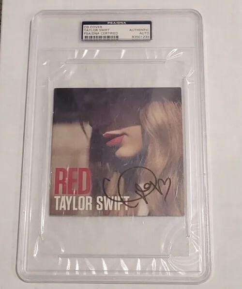 Taylor Swift Autographed Red CD PSA/DNA Sealed