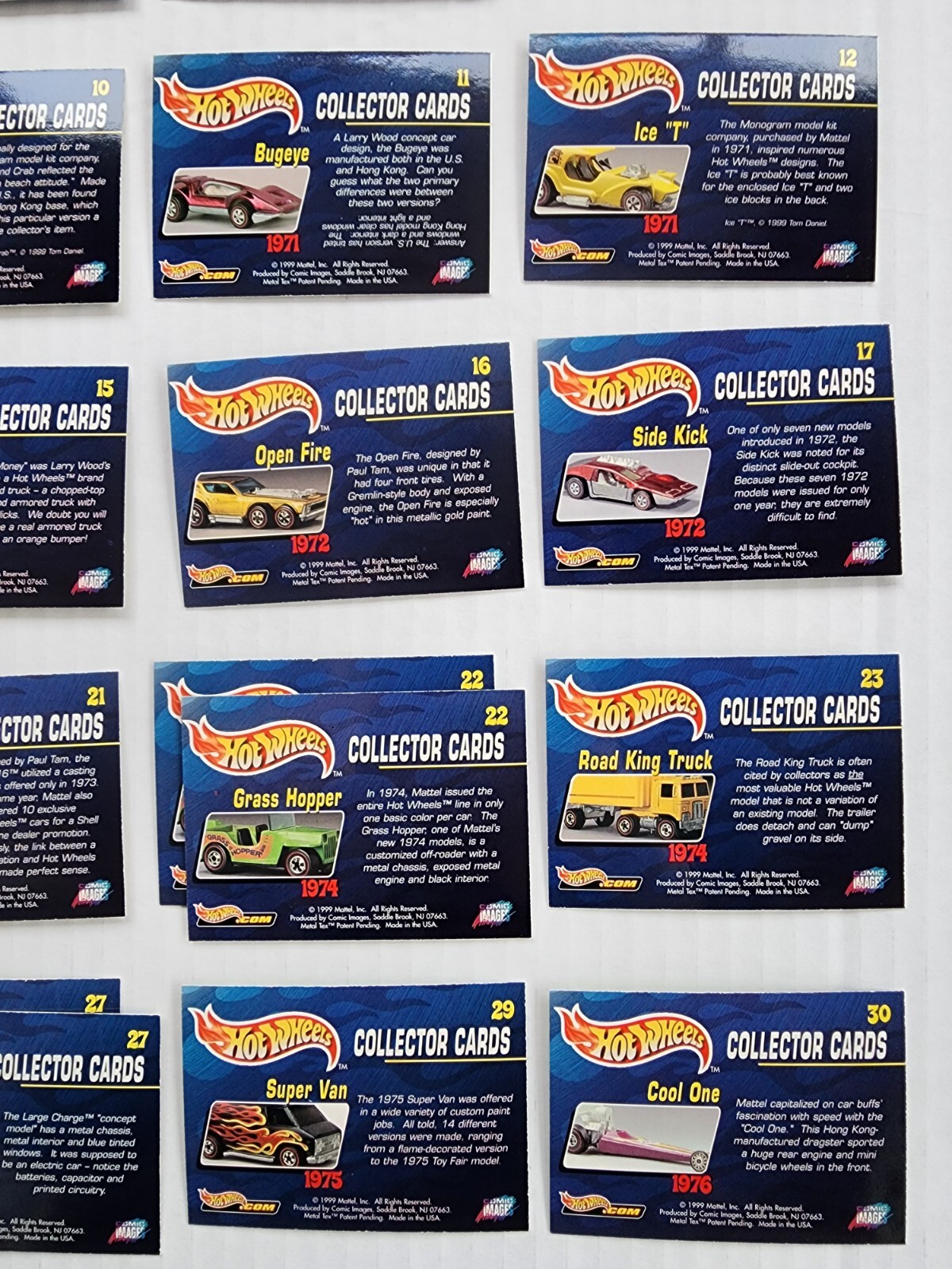 1999 Hot Wheels Collectors Card Set Incomplete Chromium Comic Images Lot READ - Picture 5 of 13
