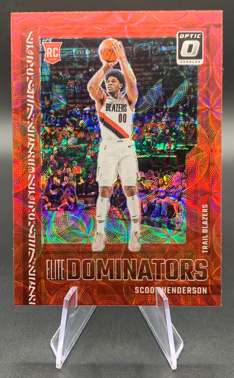 2023-24 Scoot Henderson RC #10 Donruss Optic Elite Dominators Red Scope Rookie
