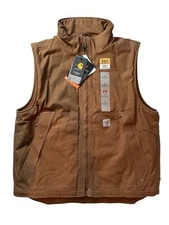 New Carhartt Mens FLAME-RESISTANT QUICK DUCK VEST Flame Resistant