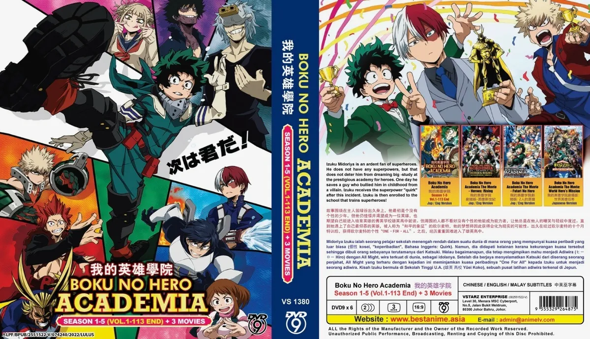 2022 Japen Drama My Hero Academia Season 6 Blu-ray Free Region English Sub  Boxed