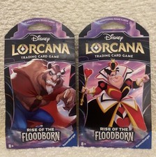 DISNEY LORCANA RISE OF THE FLOODBORN BC - 2 SLEEVED BOOSTER PACKS - FULL ART SET