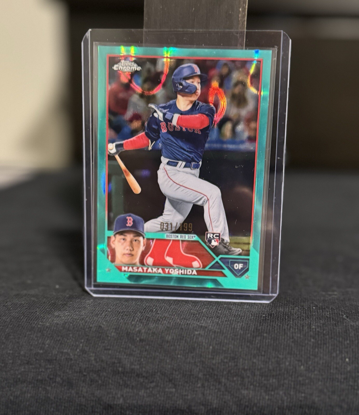 2023 Topps Chrome - Aqua Lava Refractor #167 Masataka Yoshida /199 (RC)