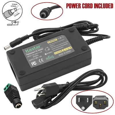 Kastar 12V 5A 60W DC POWER Supply ADAPTER Transformer LED Strip Light, CCTV, PC
